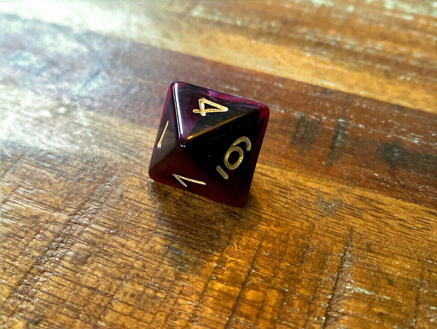 Set of 7 TTRPG Gaming Dice Dungeons & Dragons Pathfinder D20 Midnight Purple