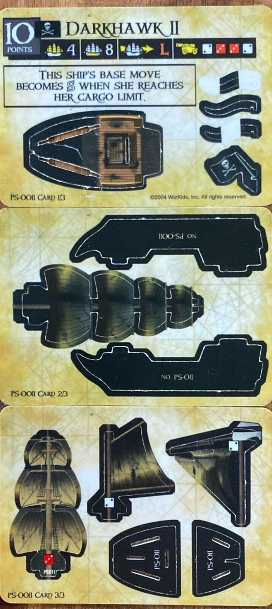 WizKids Pirates CSG of the Spanish Main PS-011 Darkhawk II