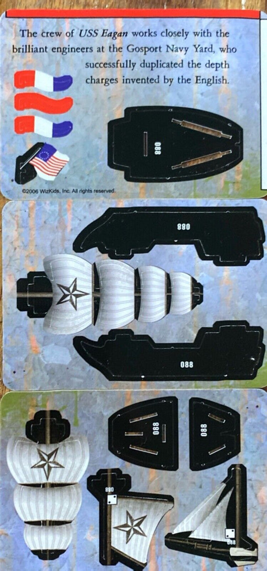 WizKids Pirates CSG of the Mysterious Isles 088 USS Eagan