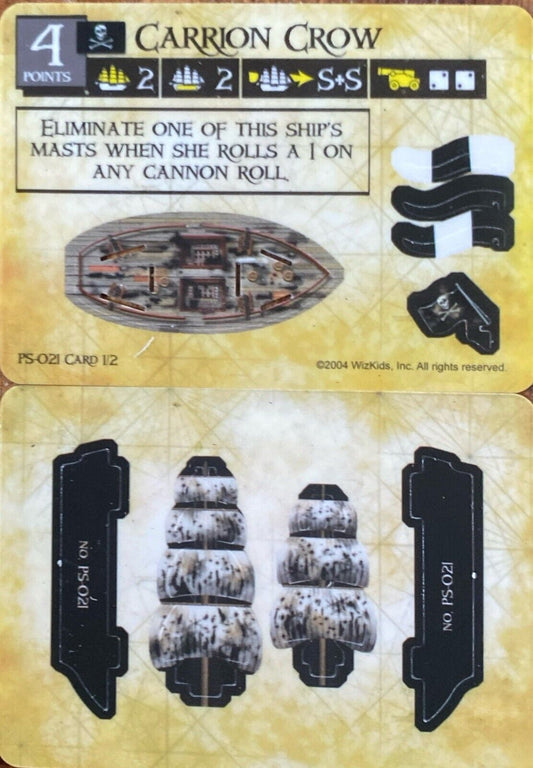 WizKids Pirates CSG of the Spanish Main PS-021 Carrion Crow