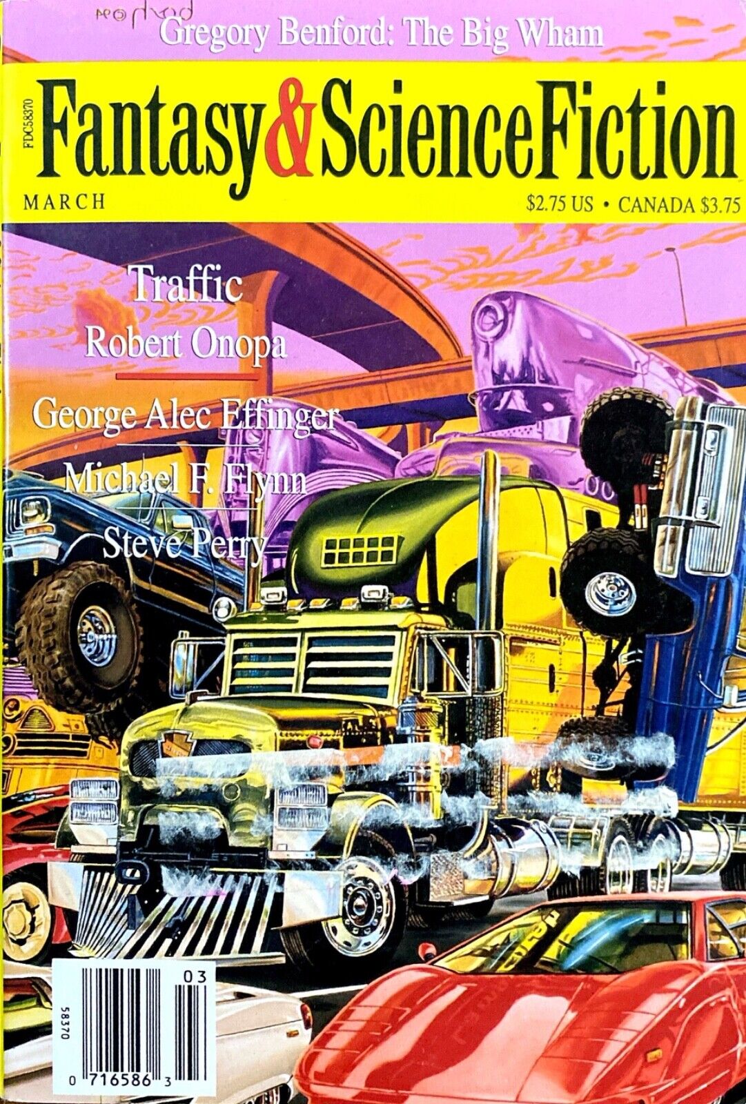 Fantasy & Science Fiction Vol. 88 No. 3 March 1995 Benford Perry