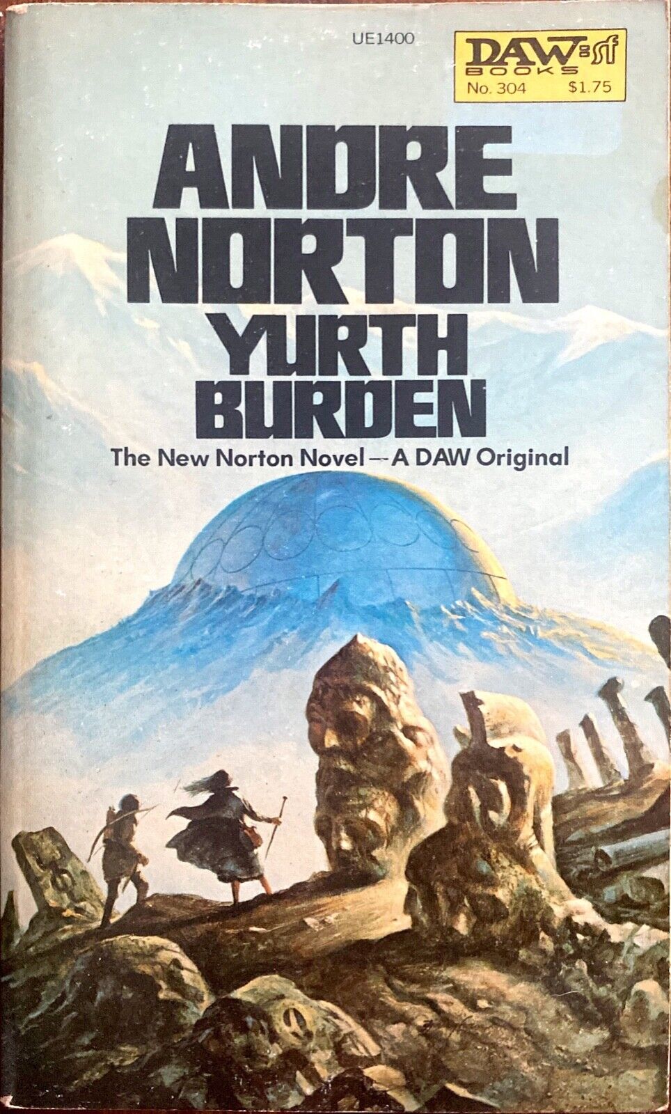Yurth Burden by Andre Norton 1978 Daw UE1400 Paperback
