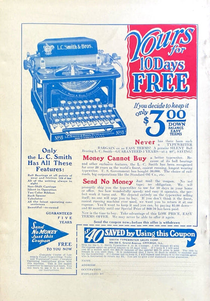 The Wide World Magazine No. 348 Vol. 58 April 1927 London Pulp