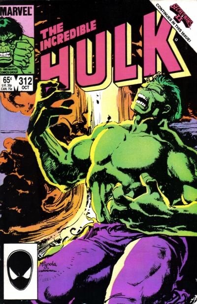 Marvel Comics Incredible Hulk #312 Copper Age 1985