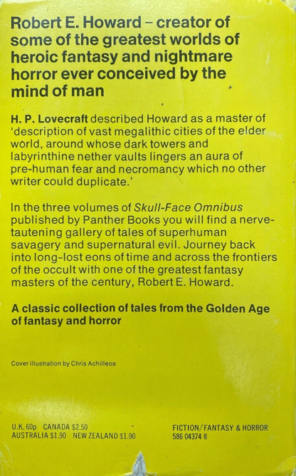 Skull-Face Omnibus Volume 1-3 by Robert E. Howard 1967 Panther Paperback