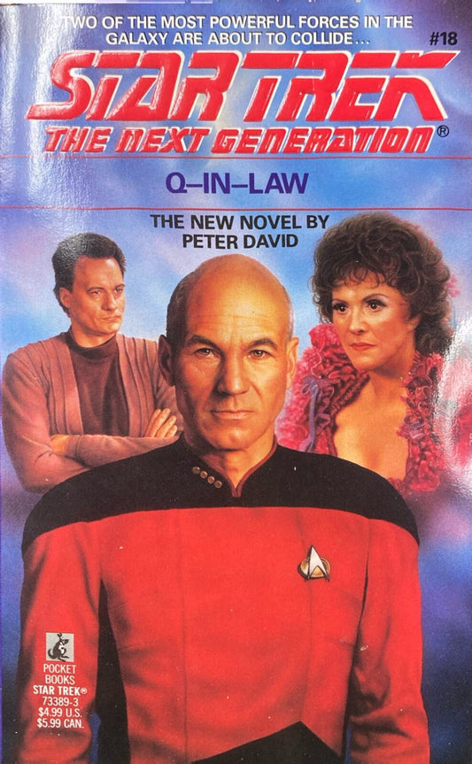 Star Trek: The Next Generation #18 - Q-in-Law by Peter David 1991 Paperback