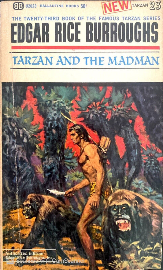 Tarzan and the Madman by Edgar Rice Burroughs 1965 Ballantine U2023 Paperback