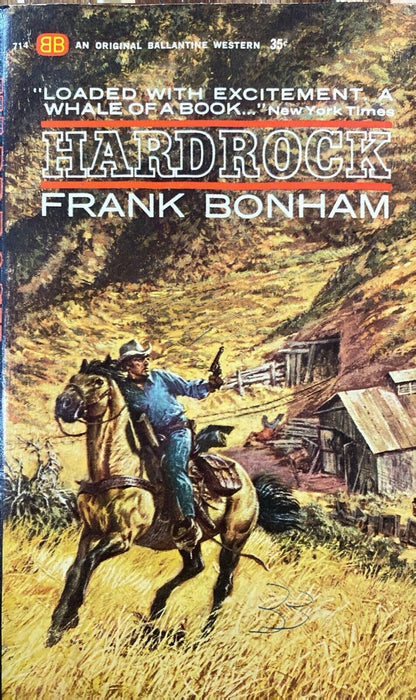 Hardrock by Frank Bonham 1963 Ballantine 714 Paperback