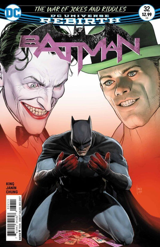 DC Comics Batman #32 Modern Age 2017 War of Jokes and Riddles
