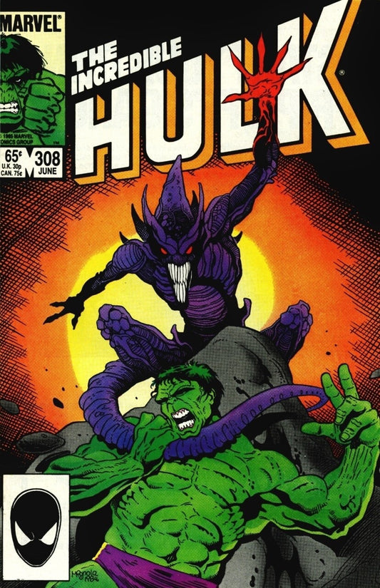 Marvel Comics Incredible Hulk #308 Copper Age 1985