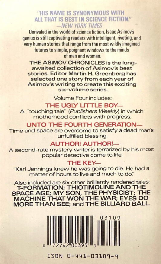 The Asimov Chronicles Volume Four by Isaac Asimov 1991 Ace Paperback