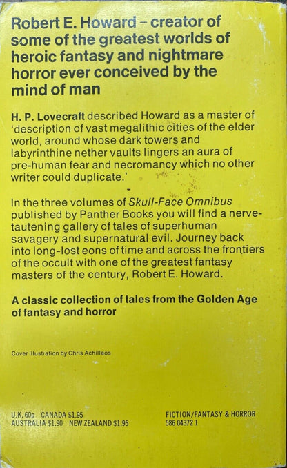 Skull-Face Omnibus Volume 1-3 by Robert E. Howard 1967 Panther Paperback