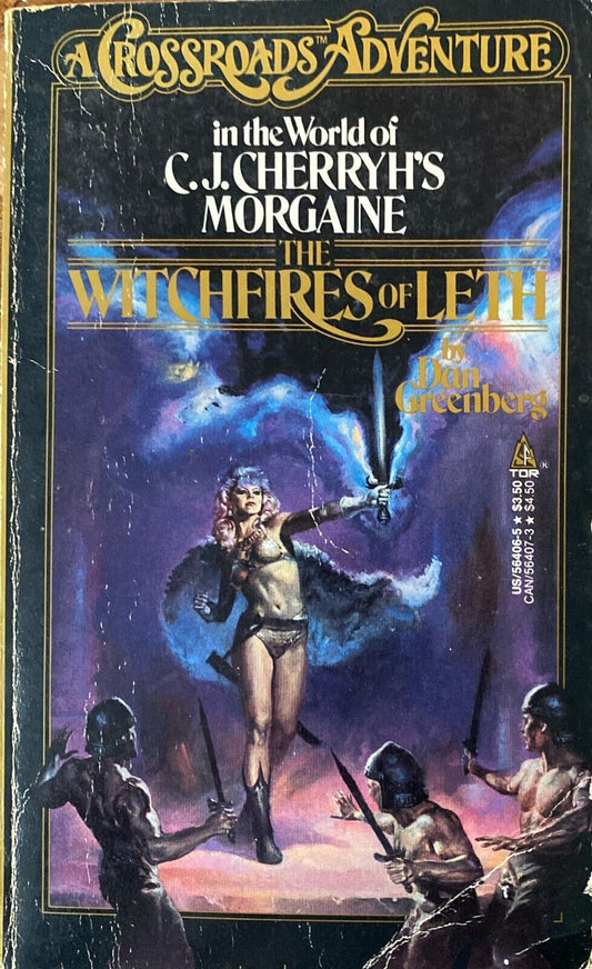 The Witchfires of Leth by Dan Greenberg 1987 Tor Paperback Crossroads Adventure