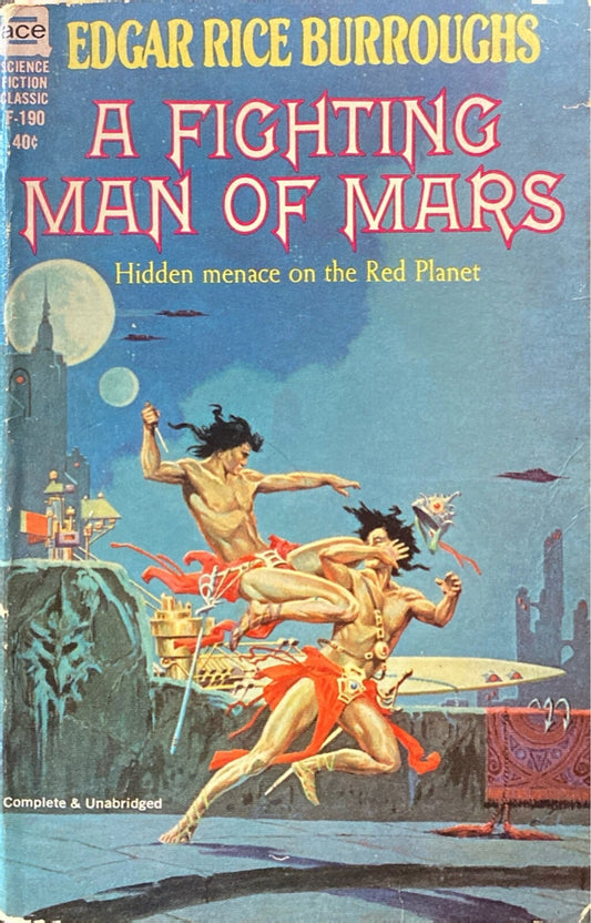 A Fighting Man of Mars by Edgar Rice Burroughs Ace F-190 Paperback