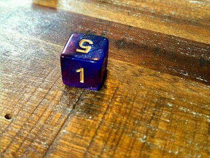 Set of 7 TTRPG Gaming Dice Dungeons & Dragons Pathfinder D20 Starlight Sparkle