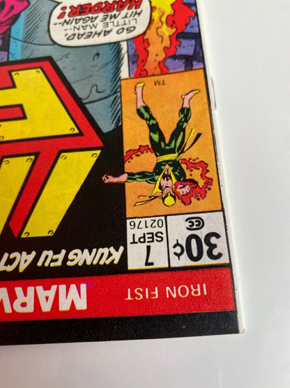 Marvel Comics Iron Fist #7 Bronze Age 1976