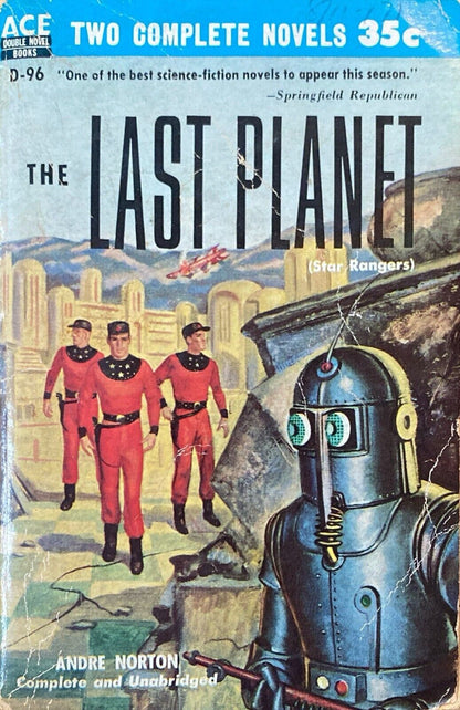 A Man Obsessed/The Last Planet by Nourse/Norton 1955 Ace Double D-96
