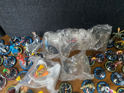 Large Lot 275 WizKids Heroclix Marvel DC Independent Hellboy Batman Rings