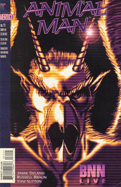 DC Vertigo Comics Animal Man #71 Modern Age 1994