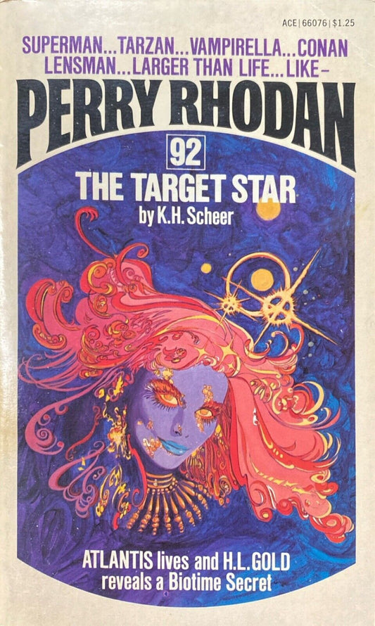 Perry Rhodan #92: The Target Star by K.H. Scheer 1976 Ace Paperback