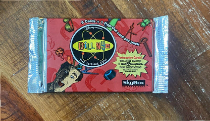 Sky Box Bill Nye the Science Guy 1995 Sealed Pack 5 Cards + 1 Pop-Out