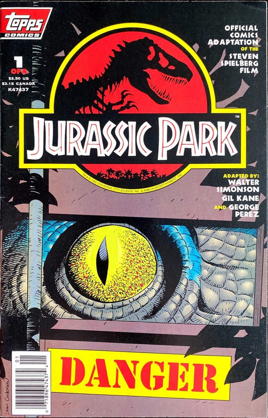 Topps Comics Jurassic Park #1 Modern Age 1997 Newsstand