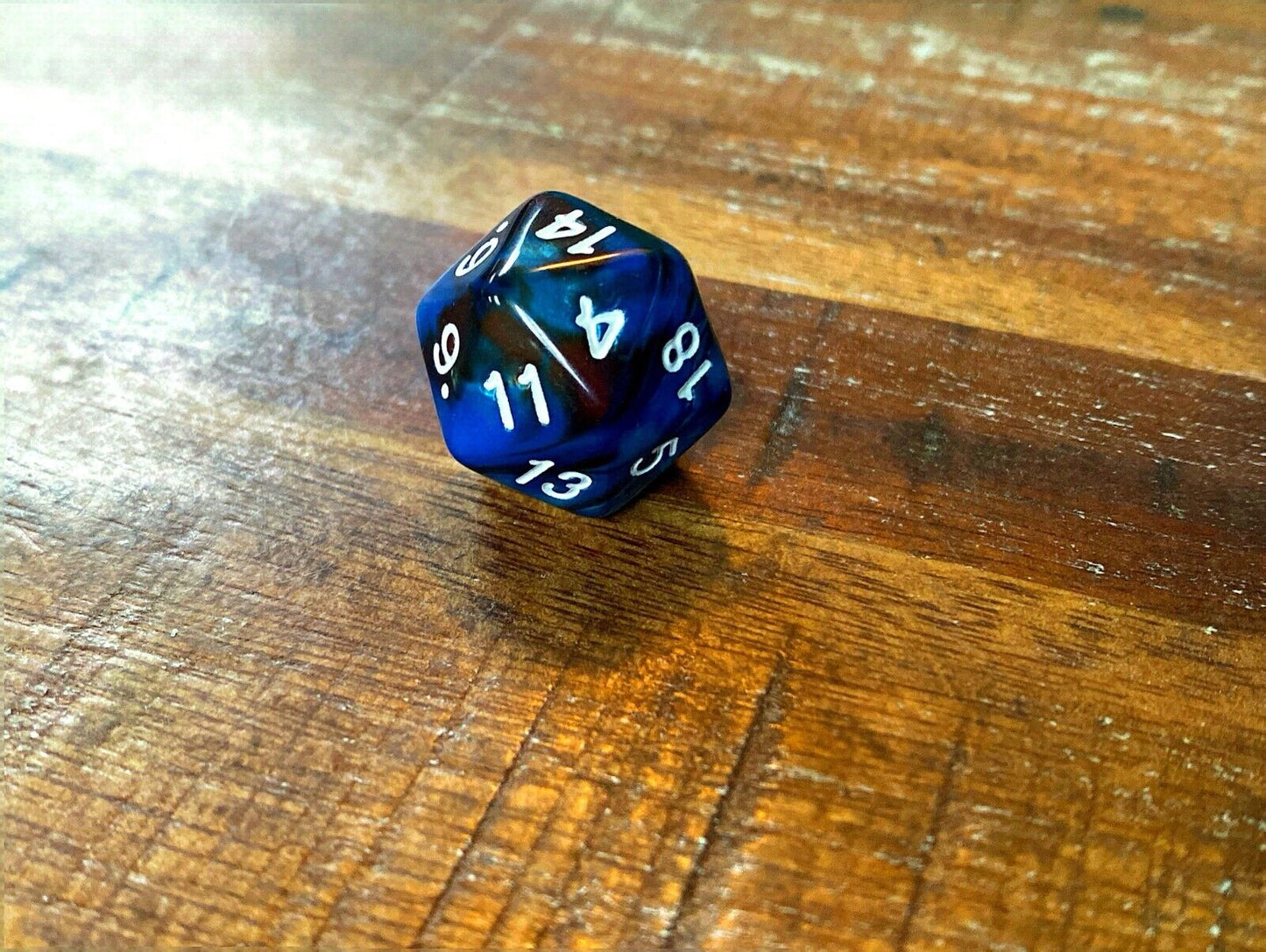 Set of 7 TTRPG Gaming Dice Dungeons & Dragons Pathfinder D20 Turquoise Tan