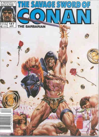 Marvel Magazine Savage Sword of Conan #147 Copper Age 1988