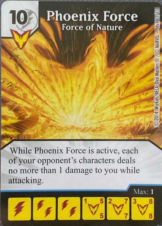 Wizkids Marvel Dice Masters Phoenix Force Force of Nature Promo