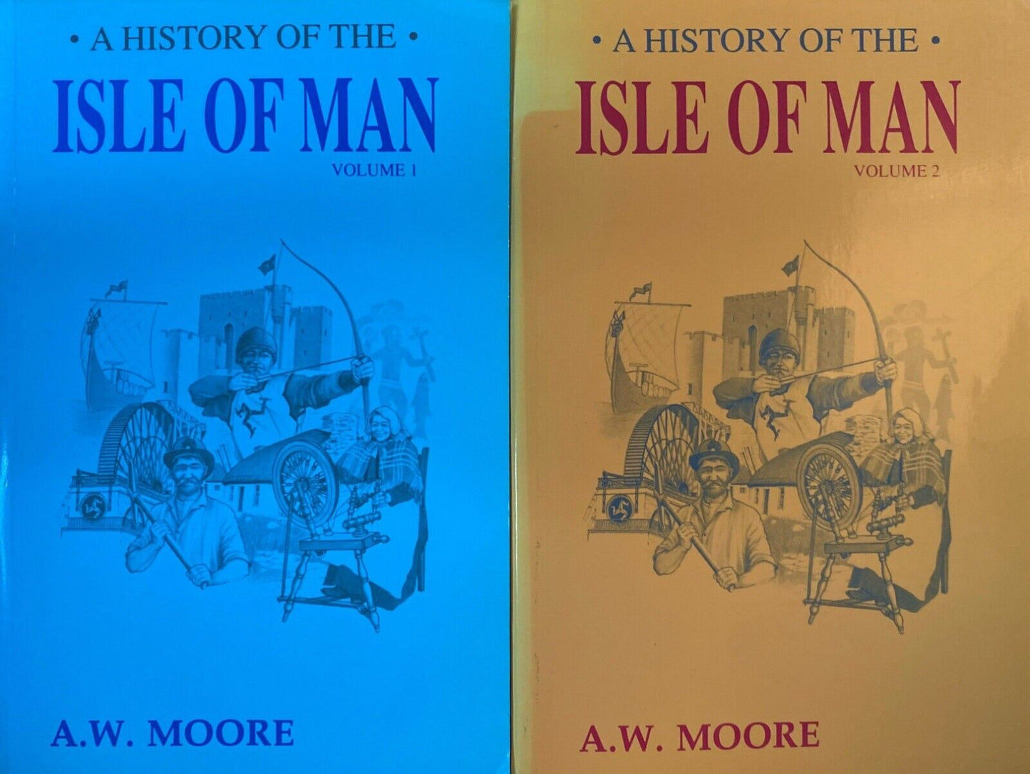 A History of the Isle of Man Volumes I & II by A.W. Moore 1992 Paperback