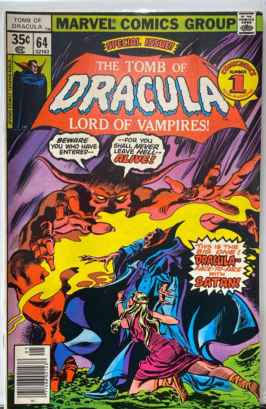 Marvel Comics Tomb of Dracula #64 Bronze Age 1978
