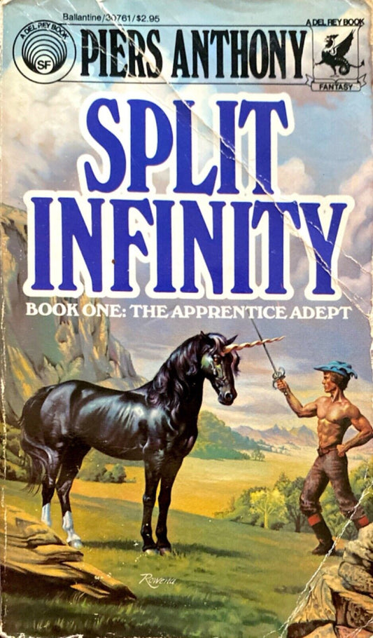 Split Infinity by Piers Anthony 1983 Ballantine Del Rey Paperback