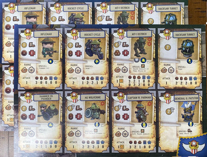 Rivet Wars Eastern Front Core Game w/ Expansions and Plastic Tote Organizers