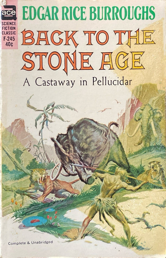 Back to the Stone Age by Edgar Rice Burroughs Ace F-245 Paperback