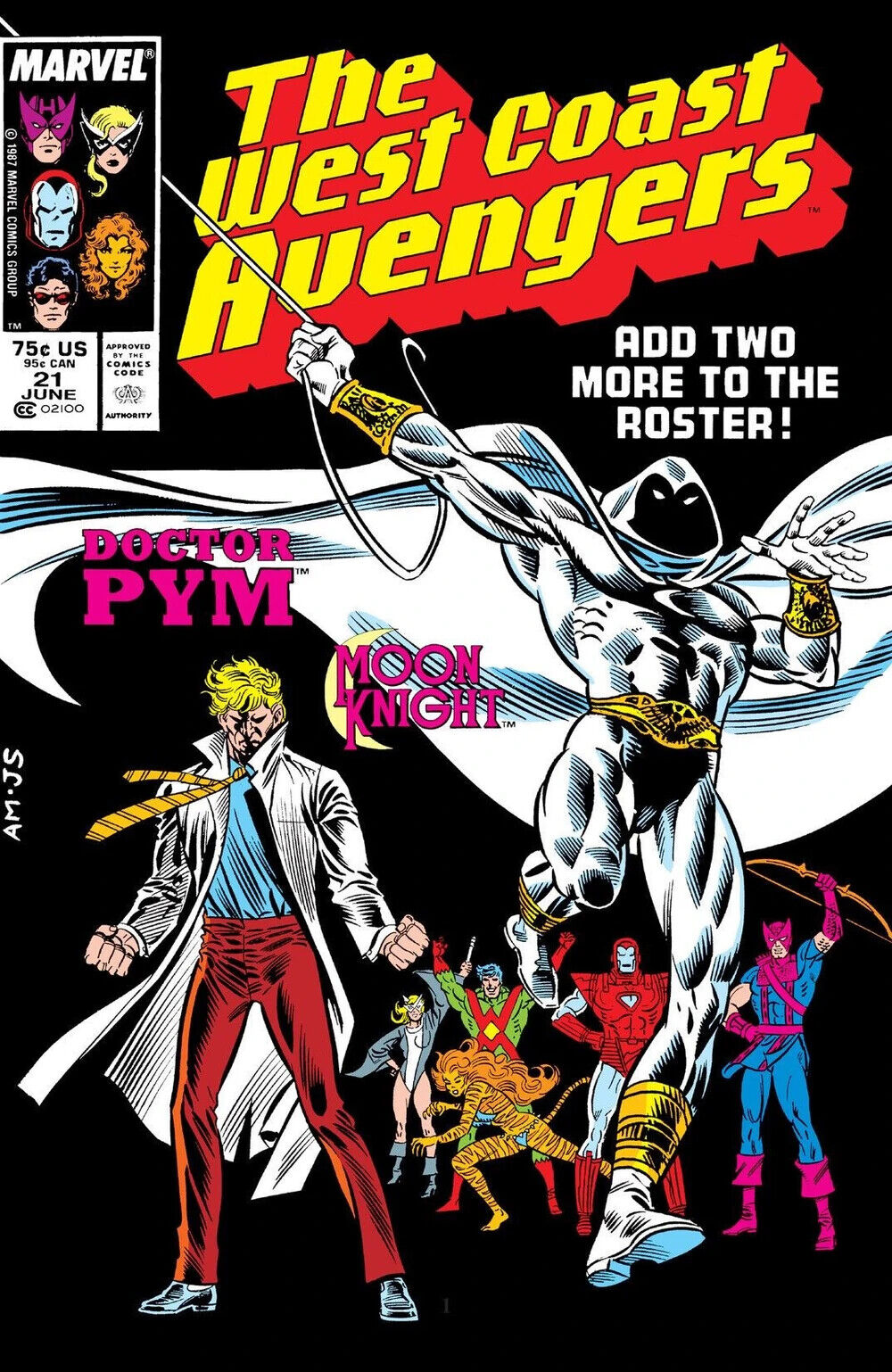 Marvel Comics West Coast Avengers #21 Copper Age 1987