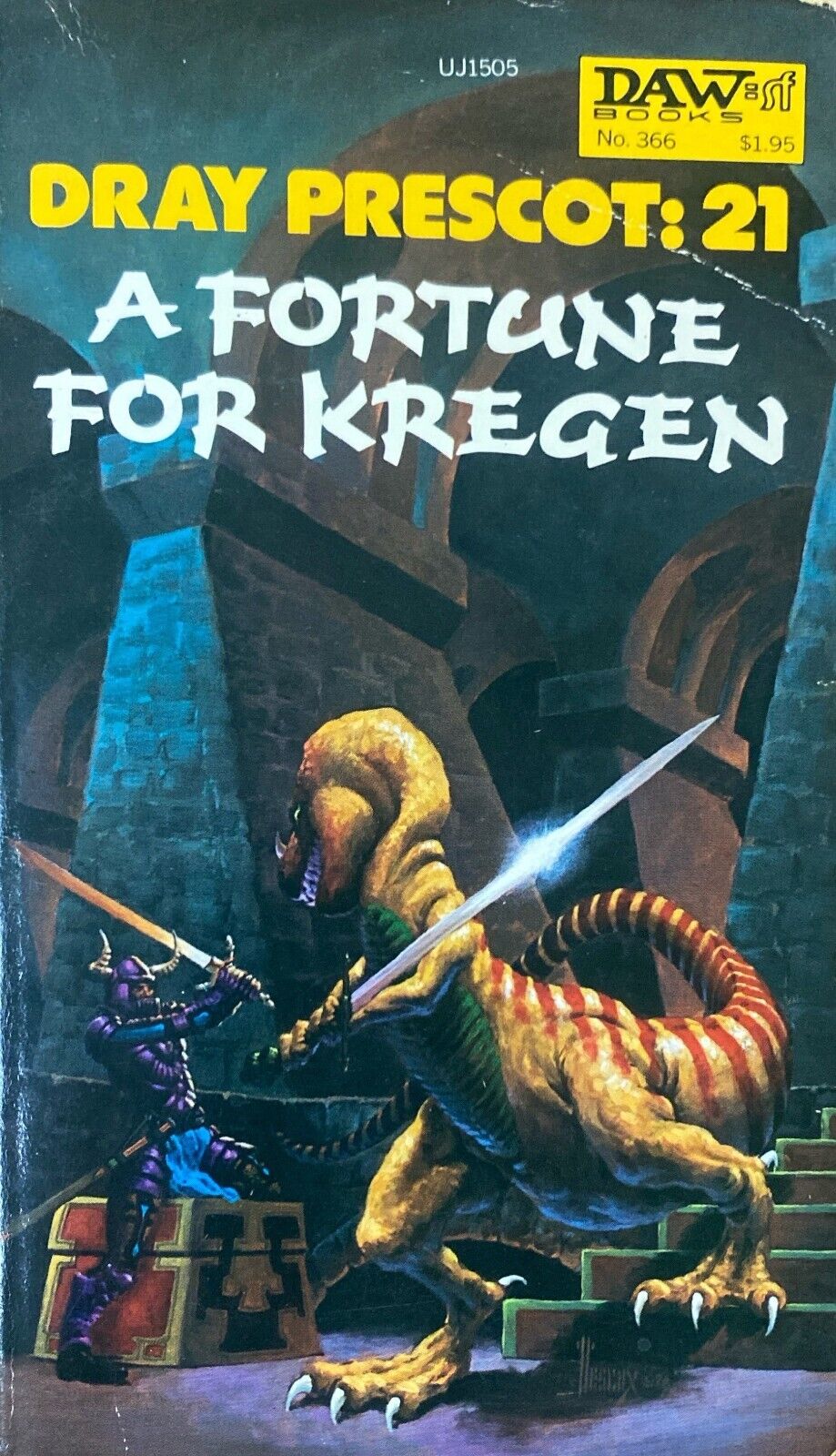 A Fortune For Kregan by Alan Burt Akers 1979 Daw UJ1505 Paperback Dray Prescott