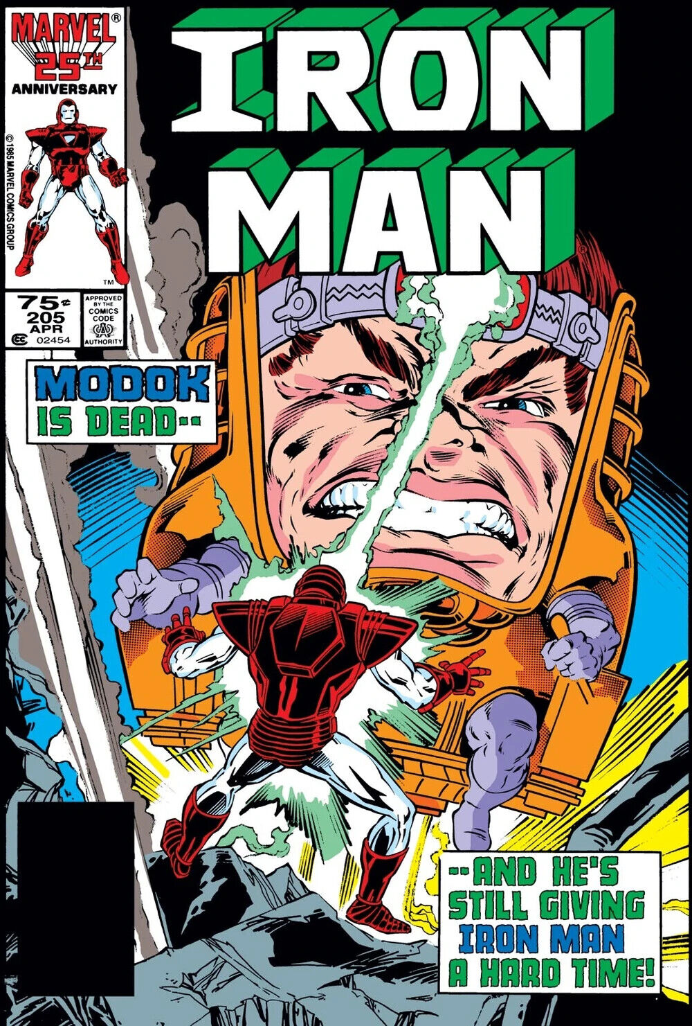 Marvel Comics Iron Man #205 Copper Age 1986